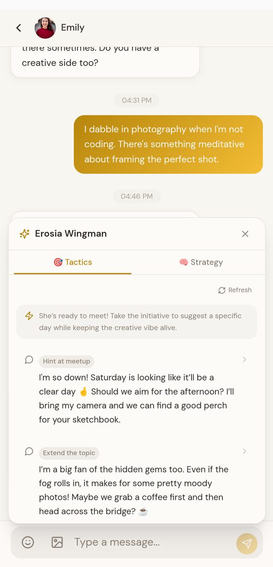 Erosia Coach in action
